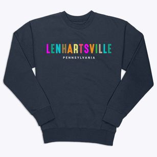 Lenhartsville Pennsylvania Color Pop Premium Crewneck Sweatshirt