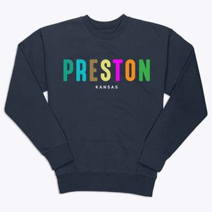 Preston Kansas Color Pop Premium Crewneck Sweatshirt
