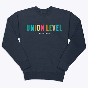 Union Level Virginia Color Pop Premium Crewneck Sweatshirt