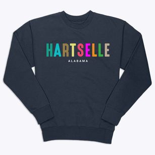 Hartselle Alabama Color Pop Premium Crewneck Sweatshirt