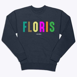 Floris Iowa Color Pop Premium Crewneck Sweatshirt