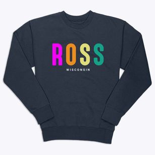 Ross Wisconsin Color Pop Premium Crewneck Sweatshirt