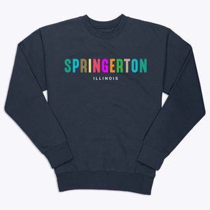 Springerton Illinois Color Pop Premium Crewneck Sweatshirt
