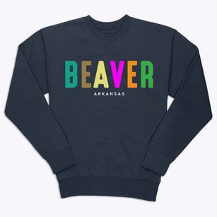 Beaver Arkansas Color Pop Premium Crewneck Sweatshirt