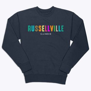 Russellville Illinois Color Pop Premium Crewneck Sweatshirt