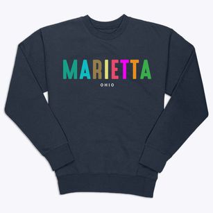 Marietta Ohio Color Pop Premium Crewneck Sweatshirt