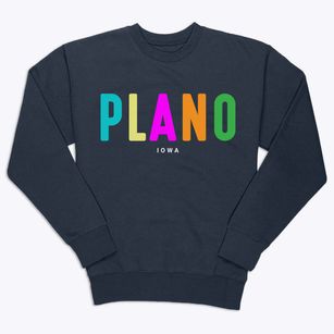 Plano Iowa Color Pop Premium Crewneck Sweatshirt