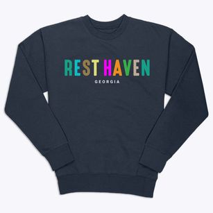 Rest Haven Georgia Color Pop Premium Crewneck Sweatshirt