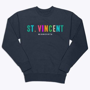St. Vincent Minnesota Color Pop Premium Crewneck Sweatshirt