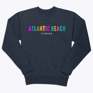 Atlantic Beach Florida Color Pop Premium Crewneck Sweatshirt