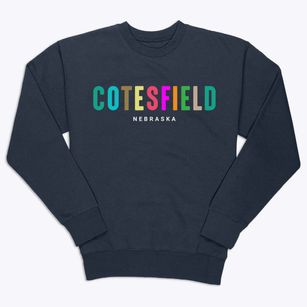 Cotesfield Nebraska Color Pop Premium Crewneck Sweatshirt
