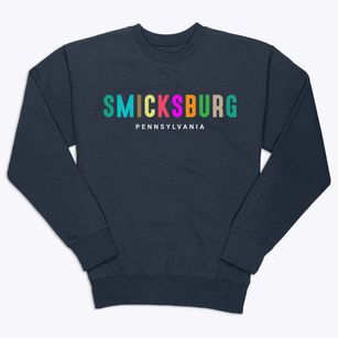 Smicksburg Pennsylvania Color Pop Premium Crewneck Sweatshirt