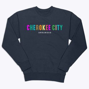 Cherokee City Arkansas Color Pop Premium Crewneck Sweatshirt