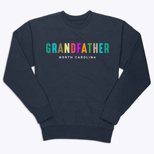 Grandfather North Carolina Color Pop Premium Crewneck Sweatshirt