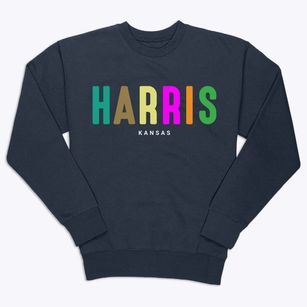 Harris Kansas Color Pop Premium Crewneck Sweatshirt