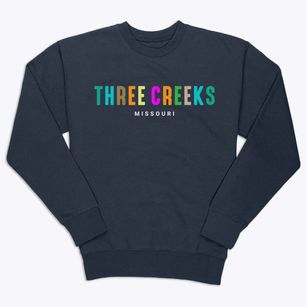 Three Creeks Missouri Color Pop Premium Crewneck Sweatshirt