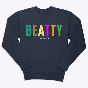 Beatty Oregon Color Pop Premium Crewneck Sweatshirt