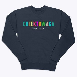 Cheektowaga New York Color Pop Premium Crewneck Sweatshirt