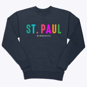 St. Paul Minnesota Color Pop Premium Crewneck Sweatshirt