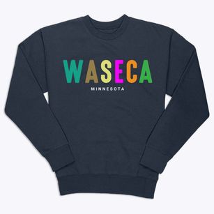 Waseca Minnesota Color Pop Premium Crewneck Sweatshirt