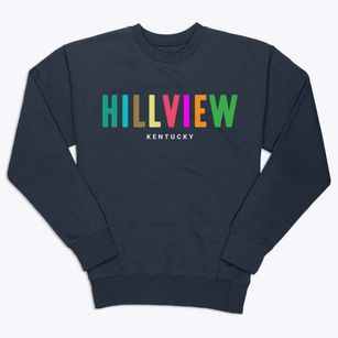 Hillview Kentucky Color Pop Premium Crewneck Sweatshirt