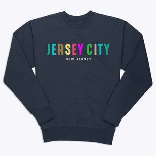Jersey City New Jersey Color Pop Premium Crewneck Sweatshirt