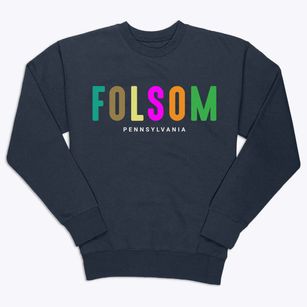 Folsom Pennsylvania Color Pop Premium Crewneck Sweatshirt