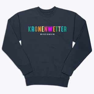 Kronenwetter Wisconsin Color Pop Premium Crewneck Sweatshirt