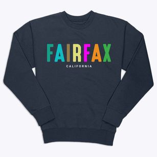Fairfax California Color Pop Premium Crewneck Sweatshirt