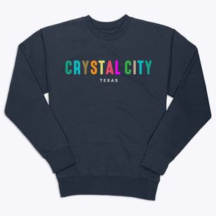 Crystal City Texas Color Pop Premium Crewneck Sweatshirt