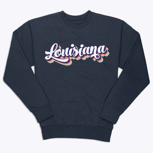  Louisiana Retro Candy Vibes Premium Crewneck Sweatshirt