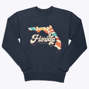 Florida Retro Art Premium Crewneck Sweatshirt