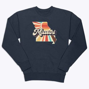  Missouri Retro Art Premium Crewneck Sweatshirt