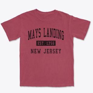 Mays Landing New Jersey Classic Established Premium Heavyweight T-shirt