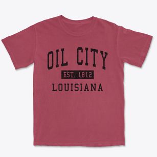 Oil City Louisiana Classic Established Premium Heavyweight T-shirt