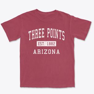 Three Points Arizona Classic Established Premium Heavyweight T-shirt