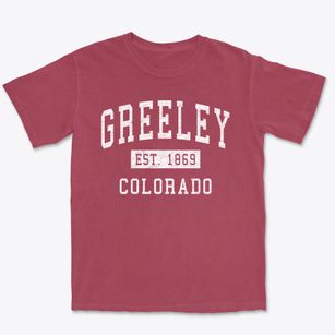 Greeley Colorado Classic Established Premium Heavyweight T-shirt