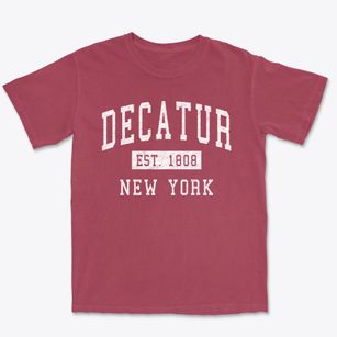 Decatur New York Classic Established Premium Heavyweight T-shirt