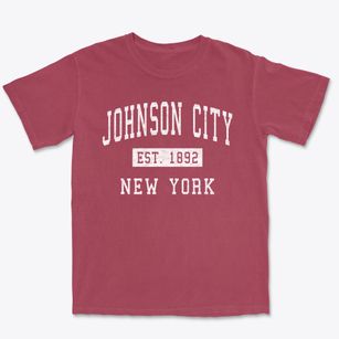 Johnson City New York Classic Established Premium Heavyweight T-shirt
