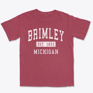 Brimley Michigan Classic Established Premium Heavyweight T-shirt