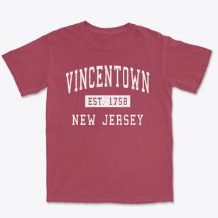 Vincentown New Jersey Classic Established Premium Heavyweight T-shirt