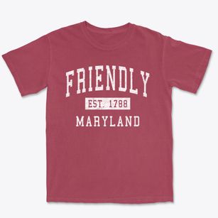 Friendly Maryland Classic Established Premium Heavyweight T-shirt