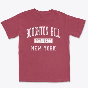 Boughton Hill New York Classic Established Premium Heavyweight T-shirt
