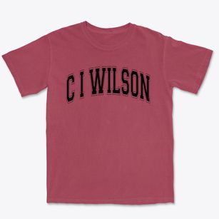 C I Wilson Academy Varsity Arch Premium Heavyweight T-shirt