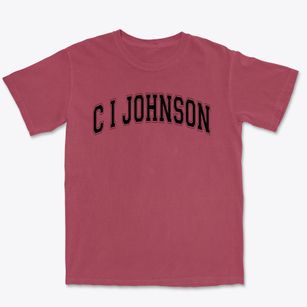 C I Johnson Elementary School Varsity Arch Premium Heavyweight T-shirt