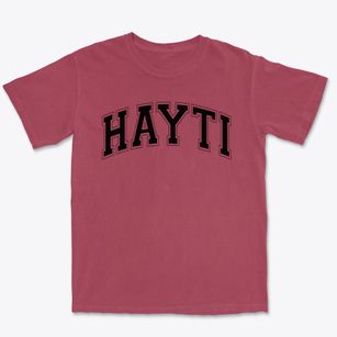 Hayti Junior High School Varsity Arch Premium Heavyweight T-shirt