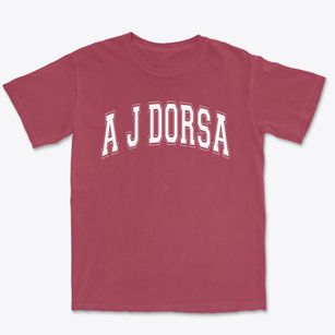 A J Dorsa Elementary School Varsity Arch Premium Heavyweight T-shirt