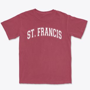 St Francis De Sales Varsity Arch Premium Heavyweight T-shirt