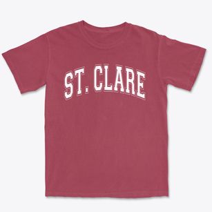 Saint Clare School Varsity Arch Premium Heavyweight T-shirt