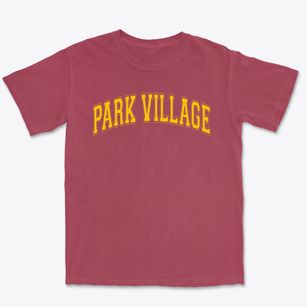 Park Village Elementary School Varsity Arch Premium Heavyweight T-shirt